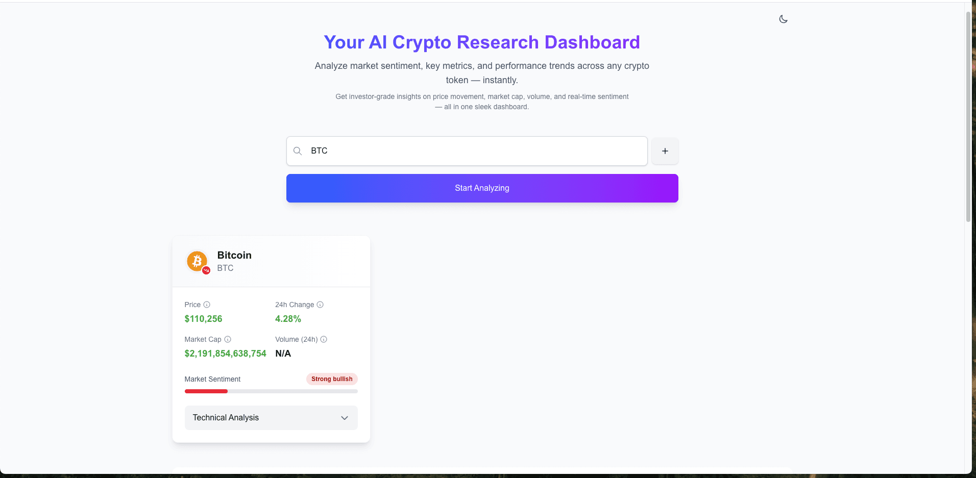 Crypto Sentiment Agent